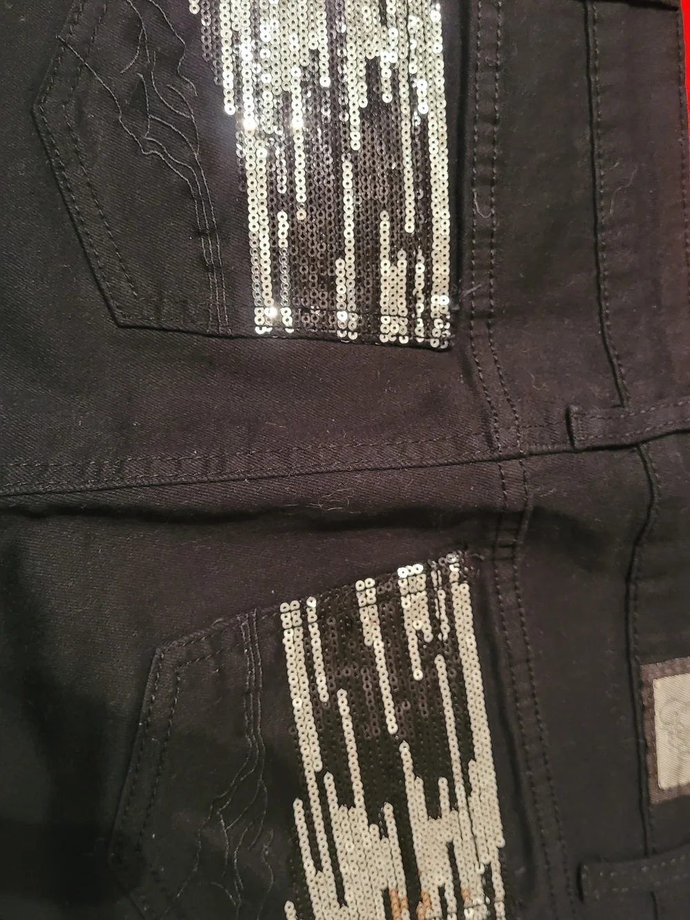 Women's Earl Black Straight-Leg Jeans